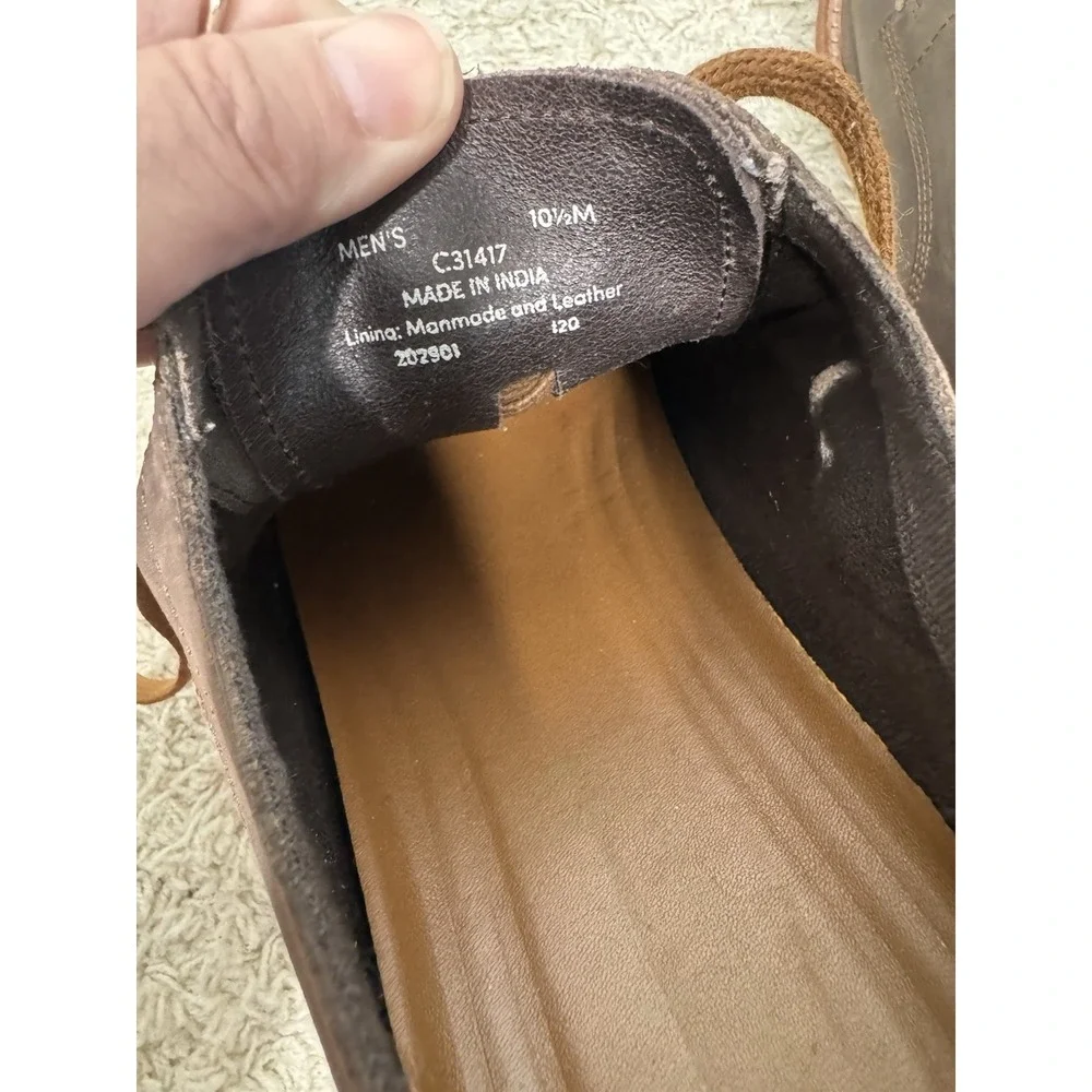Cole Haan Feathercraft Grand Brown Leather Blucher Oxford Dress Shoes Men's 10.5